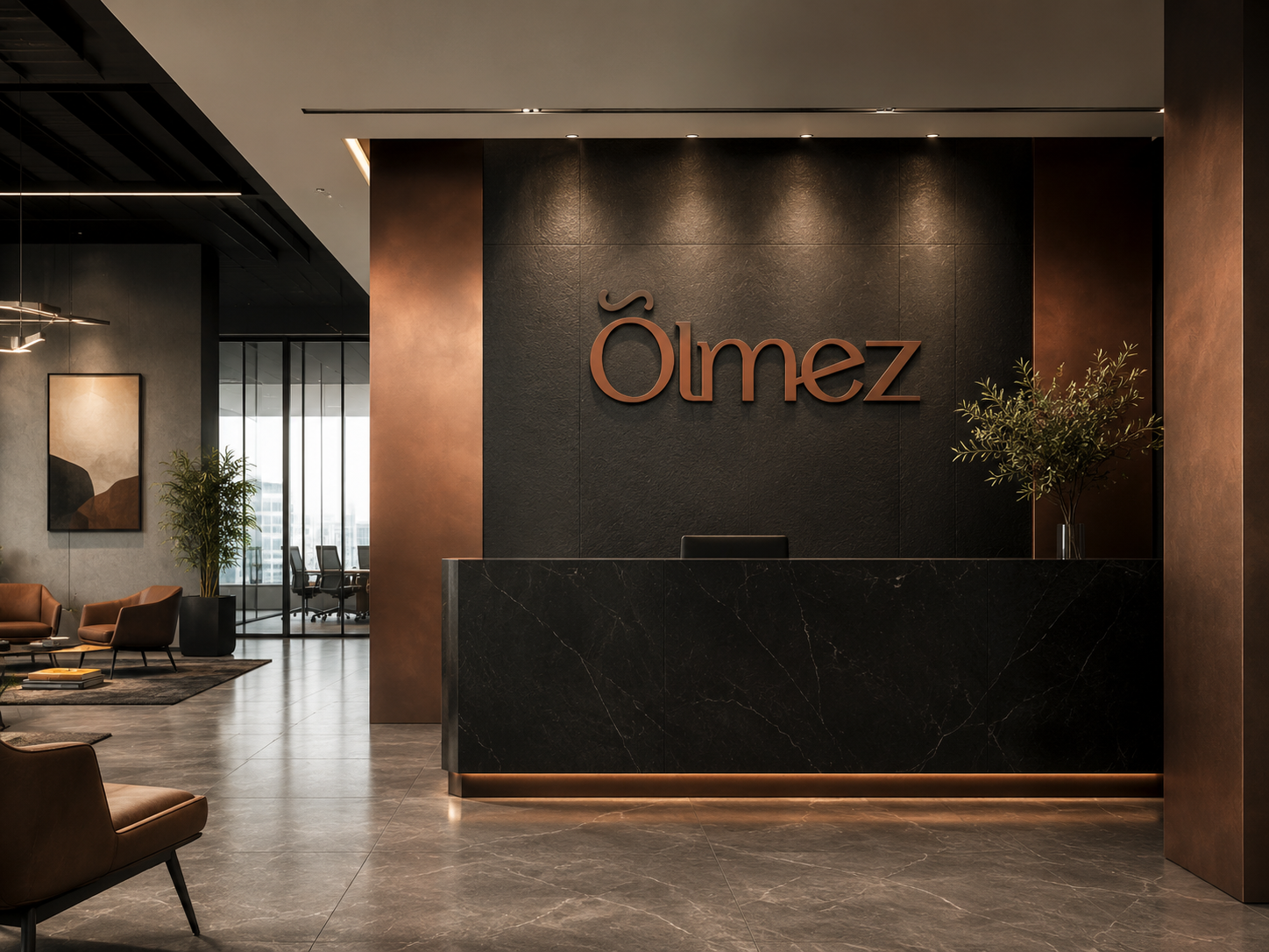 Ölmez reception and office interior