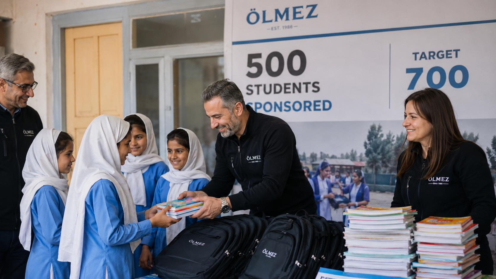 Ölmez student sponsorship and school supply support